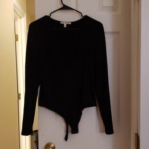 Plunge v neck bodysuit